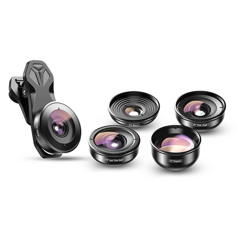Mobile 5 in 1 Lens Kit Macro/Telephto/Wide/Super Wide/Fisheye 4