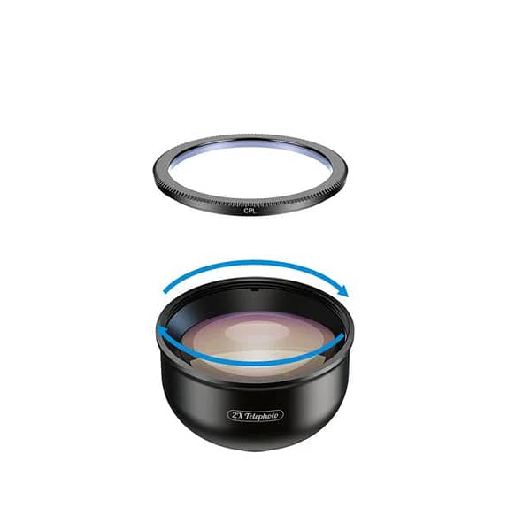 Mobile 5 in 1 Lens Kit Macro/Telephto/Wide/Super Wide/Fisheye 7