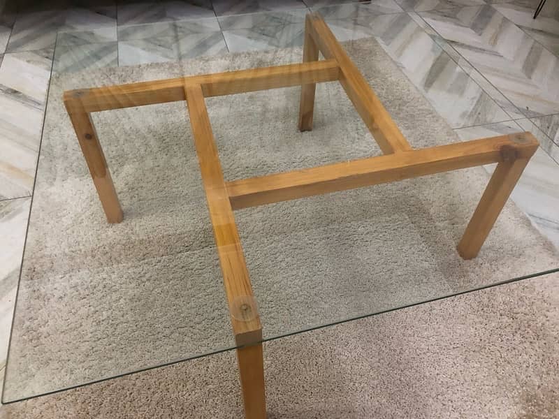 New Pure Wooden Centre Table - without glass - 36” x 36” 0