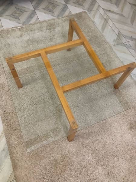New Pure Wooden Centre Table - without glass - 36” x 36” 2