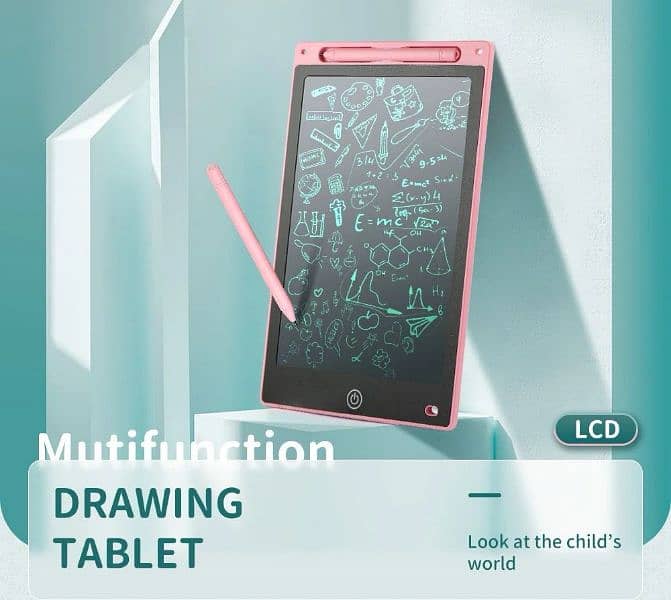 LCD Writing Tablet pen, 8.5-Inch screen size, easy eraseable E-Tab 2