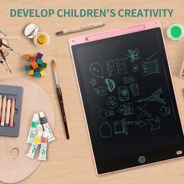 LCD Writing Tablet pen, 8.5-Inch screen size, easy eraseable E-Tab 6