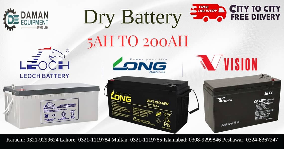 Dry Battery CP 12400F-X 40ah 0
