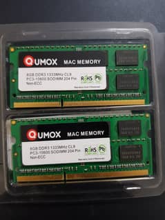 UMOX MAC MEMORY 2x8GB DDR3 RAM 1333MHz CL9 0