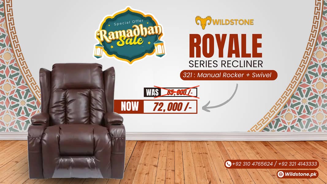 recliner sale, recliner Sofa, ramadan sale starting from 60,000 4