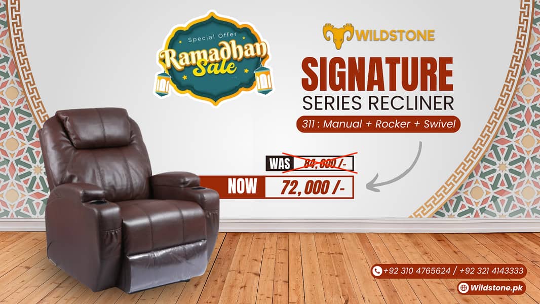recliner sale, recliner Sofa, ramadan sale starting from 60,000 3