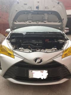 its toyota vitz L package after market alloy rims installed home used