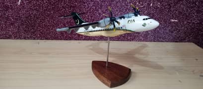 Aircraft Model ATR 42-500 PIA WOODEN MODEL(SIZE 10 INCHES) 0