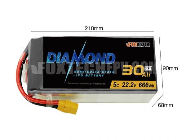 Foxtech Diamond Series 6s 30000mah Solid-State Li-ion Battery 2