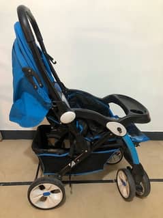 Big Size Pram Stroller Imported For Sale in Good Condition Urgent Sell