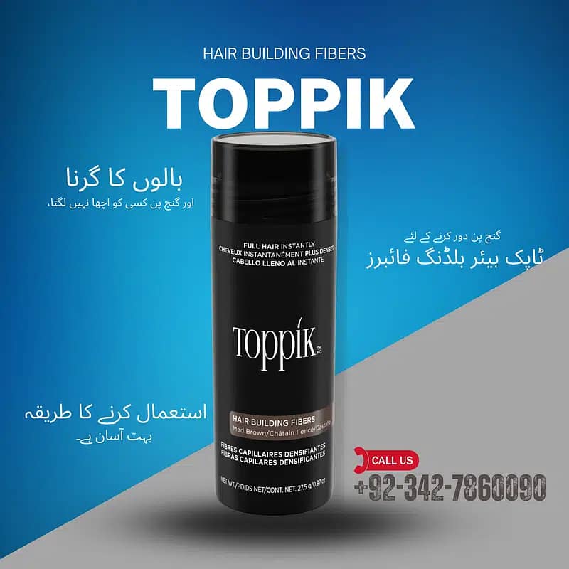 Purchasing 100% Authentic Toppik Hair Building Fibers in Sargodha 0