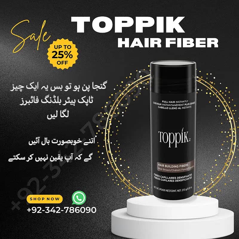 Purchasing 100% Authentic Toppik Hair Building Fibers in Sargodha 2