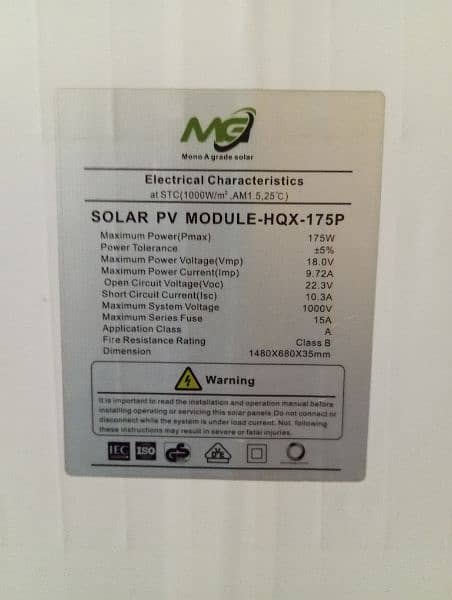 New MG solar panels for sale in very excellent condition 0