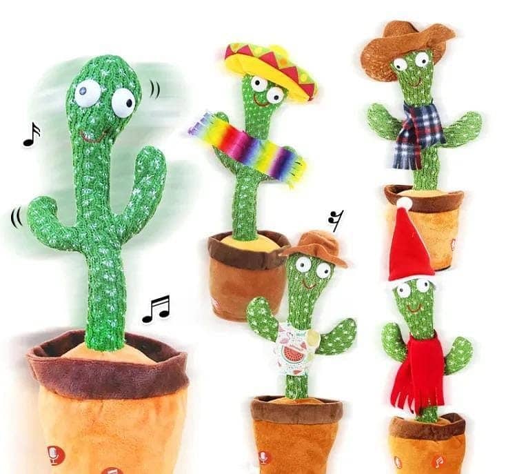 Dancing Cactus Plush Toy For Kids 0