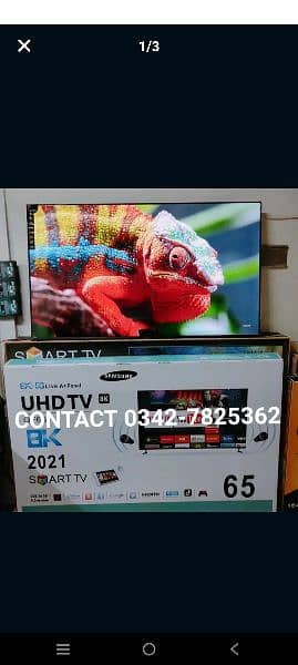 EID SALE BIG SCREEN SIZE 65 INCH SMART ANDROID LED TV NEW MODEL 2