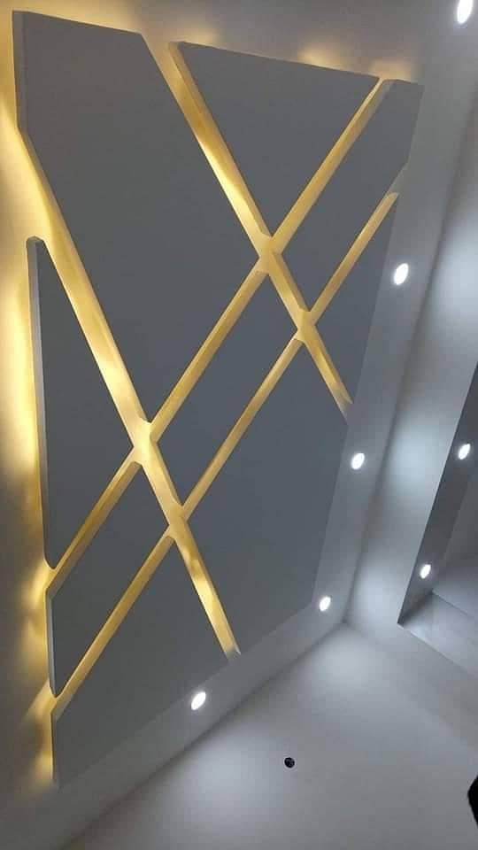 False Ceiling/Ceiling/Interior Design,Gypsum,PoP,DAMPA,PVC Wallpanel 13