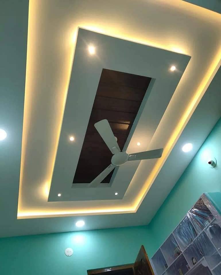 False Ceiling/Ceiling/Interior Design,Gypsum,PoP,DAMPA,PVC Wallpanel 19