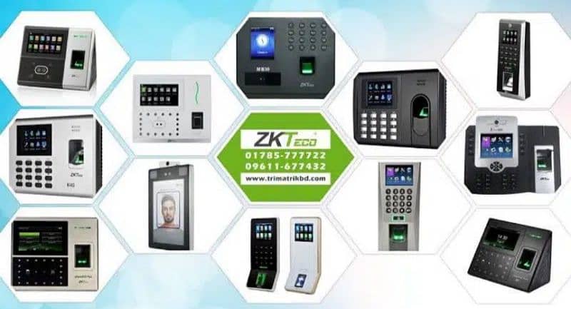 biometric attendance machine electric door lock access control systen 4