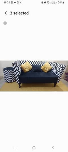 2 seater with  2 ottoman