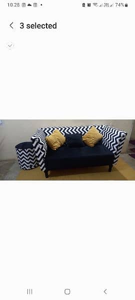 2 seater with  2 ottoman 1