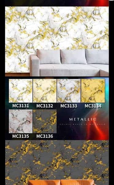 Modern Wallpaper/ Fluted panels/ VINYL Floor/ Artificial grass 4