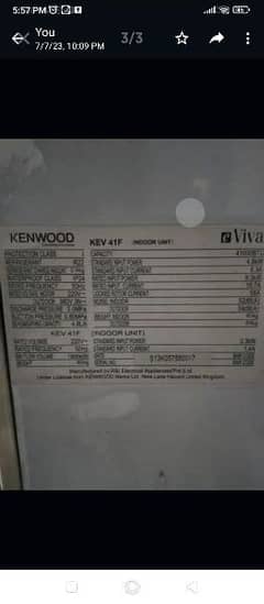 Kenwood cabnit ac 4 ton