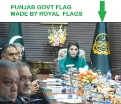 Indoor Punjab Govt Flag & Pole  | Table Flag | Outdoor Company Flag