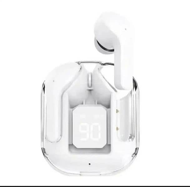 EARBUDS AIR 31 WIRELESS EARBUDS WITH CRYSTALTRANSPARENT CASE. withpouch 2