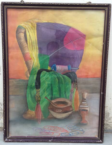 Painting in Glass Frame 1