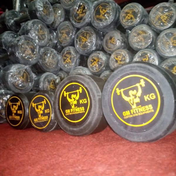 Home gym equipment deal dumbbell plates rod benches weight 5