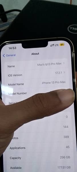 IPHONE 13 PRO MAX PTA APPROVED 256gb 2