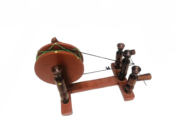 Premium Handmade Wooden Decorative Charkha / Spinning Wheel, Handicraf 2