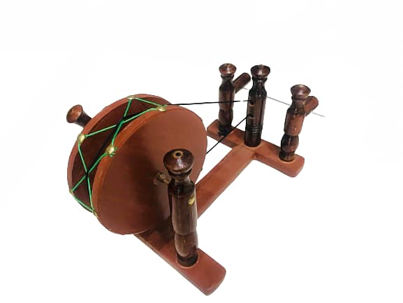 Premium Handmade Wooden Decorative Charkha / Spinning Wheel, Handicraf 3