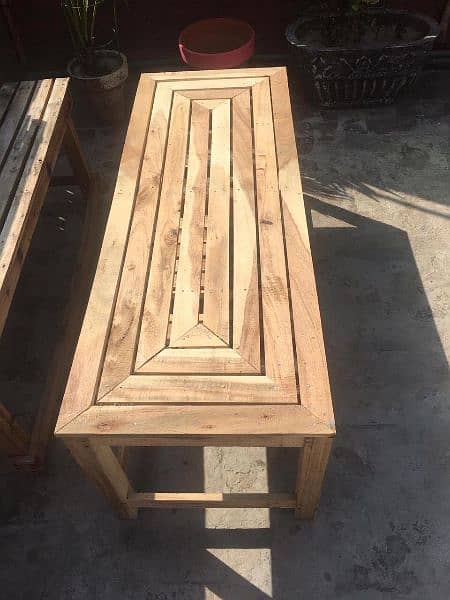 Wood Benches & Tables 4