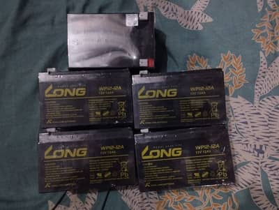 Dry batteries of 12.12 and 12.18 amp are available on sale Branded