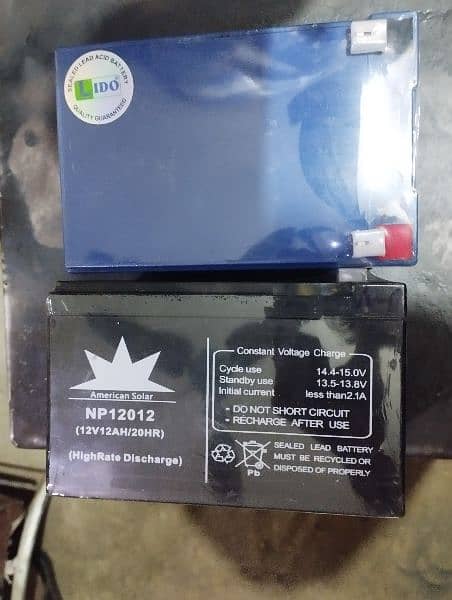 Dry batteries of 12.12 and 12.18 amp are available on sale Branded 3