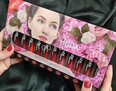 12 Huda3eality matte lipstick & 12 Huda3eality matte liquid lip gloss