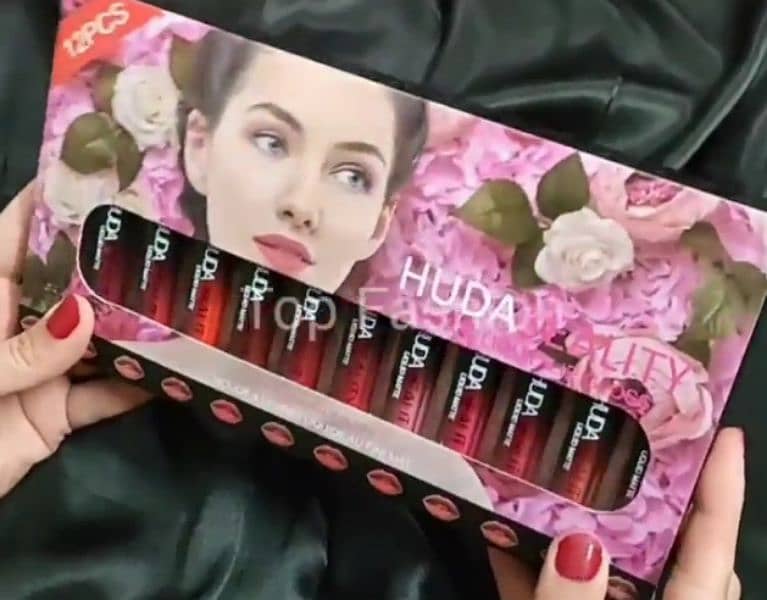 12 Huda3eality matte lipstick & 12 Huda3eality matte liquid lip gloss 0