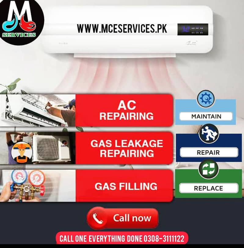 AC Installation- AC Service- AC Maintenance- AC Repairing- Gas Filling 1