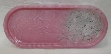 Resin trinket tray pink 0