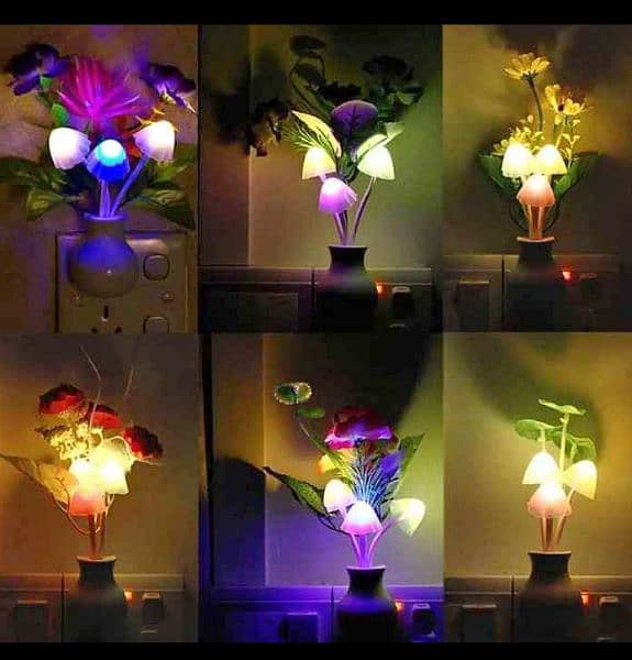 beautiful fancy LED light mushroom sencer light 2