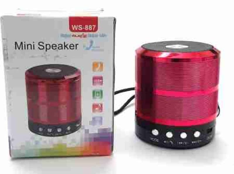 Mini Speaker Ws-887 (Bluetooth + AUX) 0
