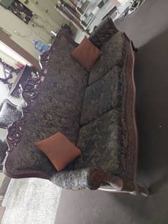 5 seater Sofa Set/kali tali/shesham/Solid wood/old furniture/grand/big