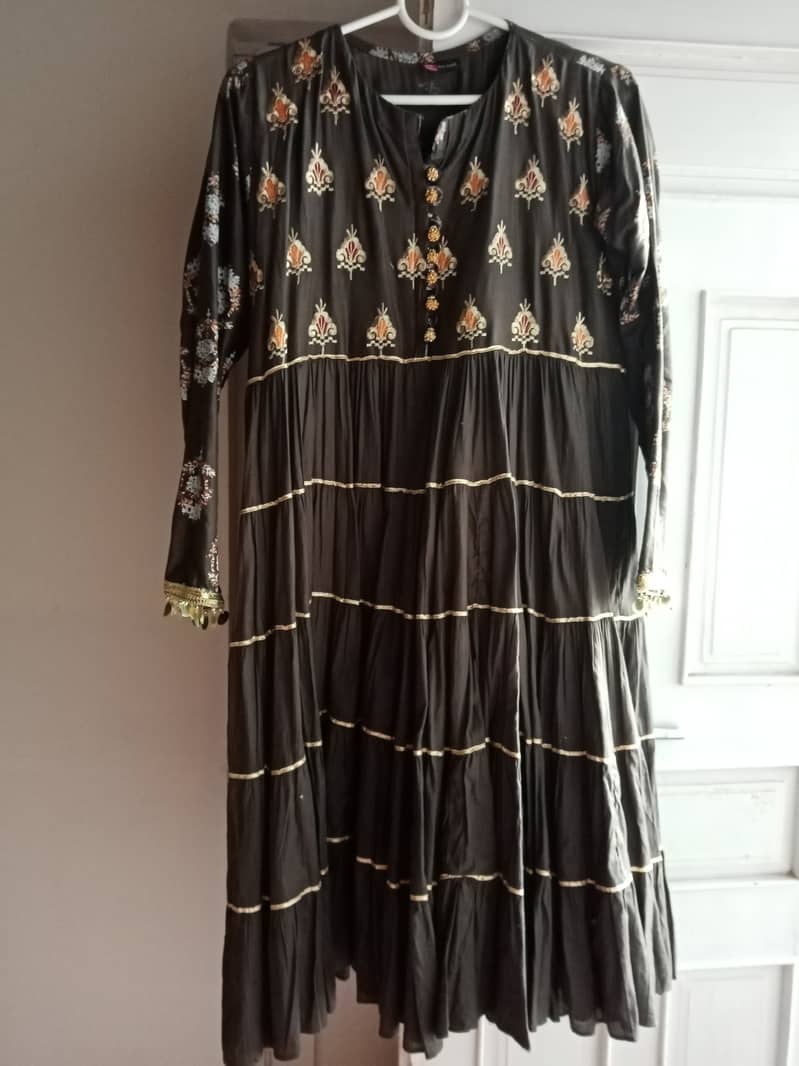 Cotton embroidered frock 2
