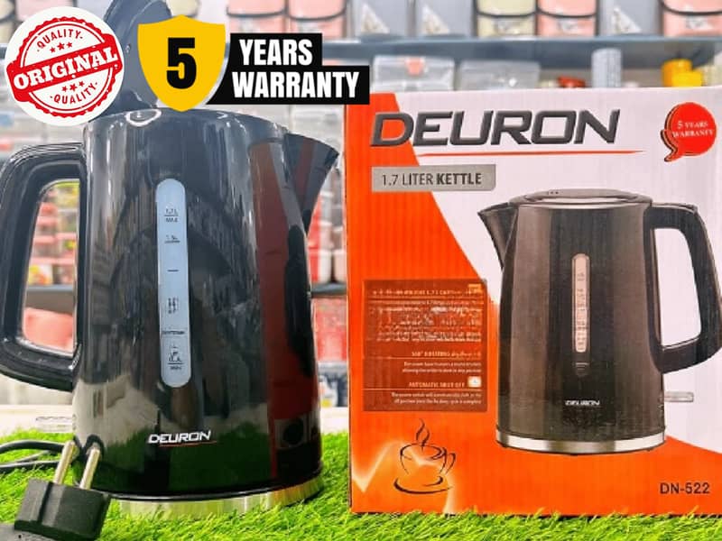 DEURON 1.7L Electric Kettle DN-522 | 5 Year Warranty 0