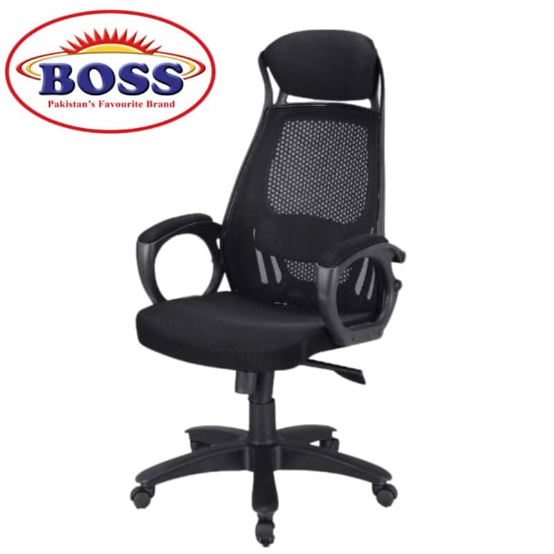 Boss B-543 Aqua Mesh High Back Revolving Office Chair 0