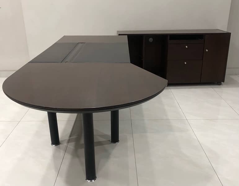 Office Executive Table with Side Rack,office Furniture,Wooden Table 2
