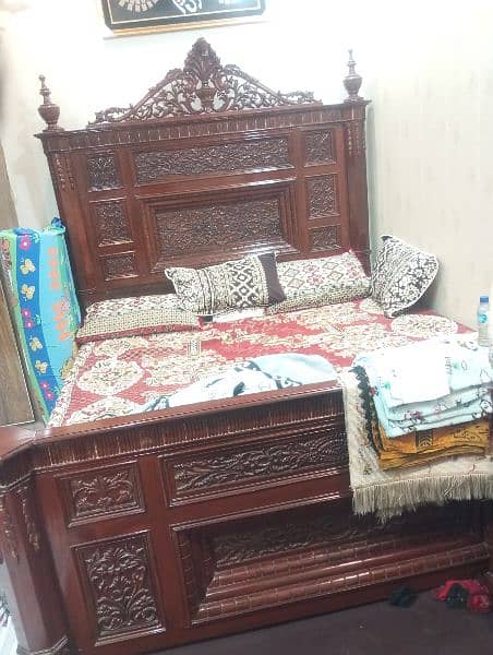 chinyoti wooden bed 4