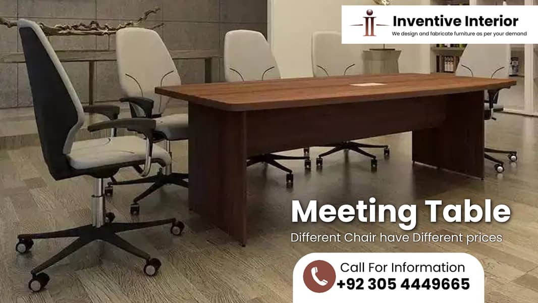 Meeting & Conference table, Executive Table, Office desk, workstation 0