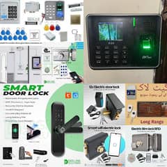 Remote mobile finger Card code door lock smart Electric access control